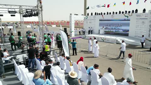 The championship and sports activities in the city of Tabuk, the rally race event in the Kingdom of Saudi Arabia, the speed race for cars, preparing the venue for enjoyable recreational youth sports, competition and rivalry to achieve victory, the turns and directions for the racing cars.
