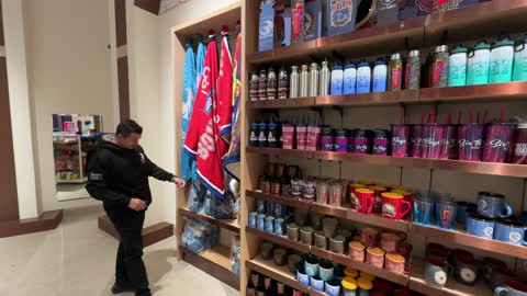 Clothing stores and shops in Qiddiya Six Flags, Saudi Arabia, on January 1, 2026, a new global entertainment destination, exciting games and adventures, modern facilities and exceptional experiences, a festive atmosphere for families and youth, one of the most prominent entertainment projects in Saudi Vision 2030.