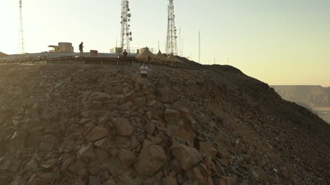 A view of the city's historical and natural landmarks, the most famous overlook in the city of Al-Ula, the green oasis of Al-Ula, a mountainous and rocky elevation.