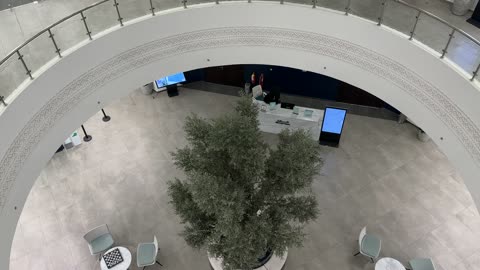 An aerial view of the House of Culture in Dammam, Eastern Province, Saudi Arabia, the Dammam Public Library, a cultural and knowledge landmark that enhances creativity and the arts, diverse cultural and community events, spaces for exhibitions and workshops, educational and interactive activities for all groups, an inspiring environment that brings together culture, knowledge, and art.