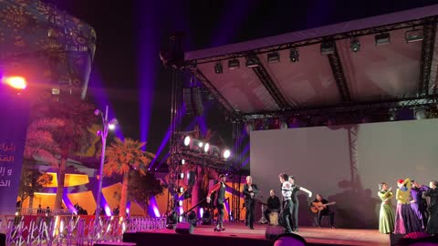 رقصات فلامنكو وفعاليات تفاعلية فى فعالية الحي الإسباني في مركز الملك عبدالعزيز الثقافي العالمي "إثراء" بمدينة الظهران في المنطقة الشرقية، المملكة العربية السعودية، يوم 13  من يناير 2026،  أجواء احتفالية نابضة بالحياة، تجربة ثقافية وترفيهية متكاملة مستوحاة من الطابع الإسباني