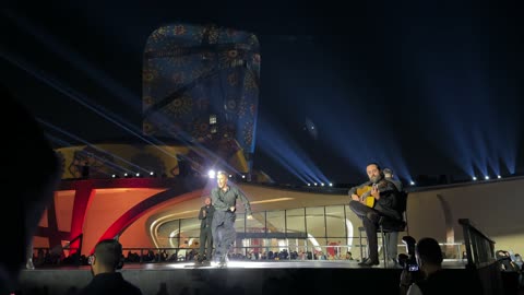 A complete cultural and entertainment experience inspired by the Spanish character at the Spanish neighborhood event in the King Abdulaziz Center for World Culture "Ithra" in Dhahran, Eastern Province, Saudi Arabia, on January 13, 2026, with a vibrant festive atmosphere, flamenco dances, and interactive activities.
