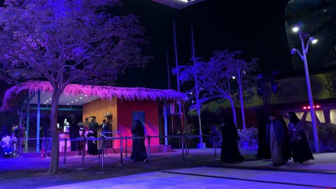 Spanish food restaurants and cafes, the Spanish neighborhood event at the King Abdulaziz Center for World Culture "Ithra" in Dhahran, Eastern Province, Saudi Arabia, on January 13, 2026, a vibrant festive atmosphere, a complete cultural and entertainment experience inspired by Spanish character, flamenco dances, and interactive activities.