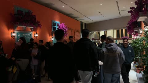 Decorations that mimic Spanish architecture at the Spanish neighborhood event at the King Abdulaziz Center for World Culture "Ithra" in Dhahran, Eastern Province, Saudi Arabia, on January 13, 2026. A vibrant festive atmosphere, restaurants and cafes serving Spanish cuisine, a comprehensive cultural and entertainment experience inspired by Spanish character, flamenco dances, and interactive events.