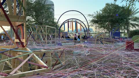 The Spanish neighborhood event at the King Abdulaziz Center for World Culture "Ithra" in Dhahran, Eastern Province, Saudi Arabia, on January 13, 2026, will feature entertainment activities for families and children, a vibrant festive atmosphere, Spanish food restaurants and cafes, flamenco dances, and interactive events.