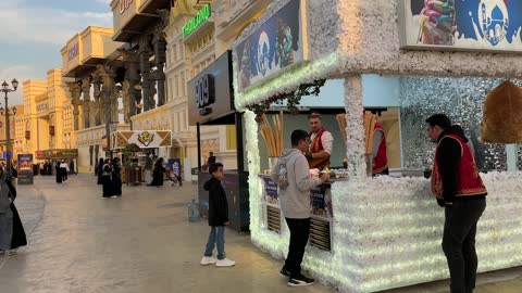 A Turkish-style ice cream vendor, the Global City in the Eastern Province will launch its first phase on December 29, 2025, in the Kingdom of Saudi Arabia. 16 countries will showcase their cultures and products as part of the event, which will serve as a venue for major events and a contributor to economic development and job opportunities.