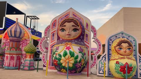 Giant statues of matryoshka dolls, a contributor to economic development and job opportunities, the Global City in the Eastern Region will have its first phase on December 29, 2025, in the Kingdom of Saudi Arabia, a venue for major events, with 16 countries showcasing their cultures and products as part of the event.