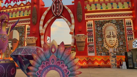 جناح إفريقيا في المدينة، رافدا للتنمية الاقتصادية والفرص الوظيفية، المدينة العالمية في المنطقة الشرقية مرحلتها الأولى في 29 ديسمبر 2025 في المملكة العربية السعودية، مسرح للفعاليات الكبرى، 16 دولة تعرض ثقافاتها ومنتجاتها ضمن الفعالية