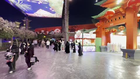A snapshot of the China area in Boulevard World, which started on October 11, 2026, gathering tourists and visitors in Riyadh. Riyadh Boulevard is a massive entertainment destination in northern Riyadh, Saudi Arabia, offering various experiences that combine shopping, entertainment, and global and local cuisines.