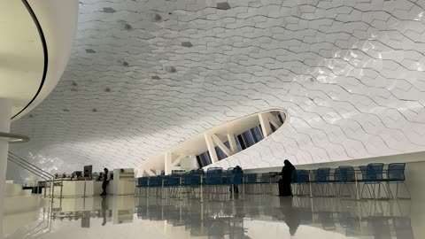 A beacon of culture and thought, Ithra Library in Dhahran, Saudi Arabia, King Abdulaziz Center for World Culture, famous cultural landmarks, architectural art, exhibitions and libraries, tourism in Saudi Arabia.