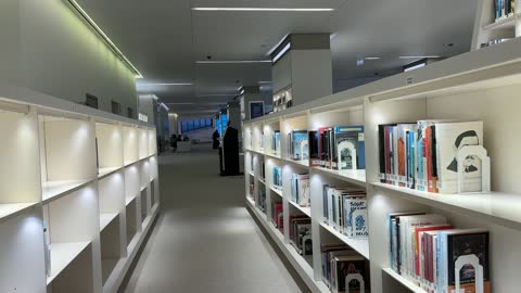 A famous cultural landmark, architectural engineering art, Ithra Library in Dhahran city in the Eastern Province of the Kingdom of Saudi Arabia, King Abdulaziz Center for World Culture, a beacon of culture and thought, exhibitions and libraries, tourism in Saudi Arabia.