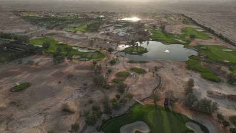 A leading destination for golf in 2026, drone photography of global courses and hosting international tournaments, the International Golf Club in Riyadh to enhance sports tourism in the Kingdom of Saudi Arabia, featuring top global players, educational and training programs for beginners and professionals.