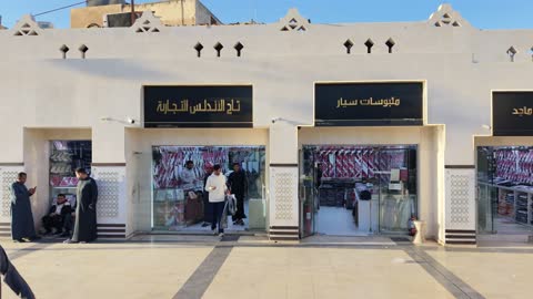 Shops and brands, the market combines authenticity and heritage, depicting the public market in Tabuk, Saudi Arabia, a variety of stores and reasonable prices, providing everything a visitor needs, with services and facilities for restrooms and parking.