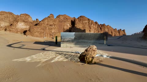 مسرح المرايا في صحراء محافظة العلا، الأماكن السياحية الصحراوية، السلاسل والمرتفعات الجبلية، مكان ومنطقة تاريخية اثرية قديمة وسط صحاري المملكة العربية السعودية، الرمال الذهبية الناعمة، التشكيل والتكوين الصخري، جذب واستقطاب السياح من جميع أنحاء العالم