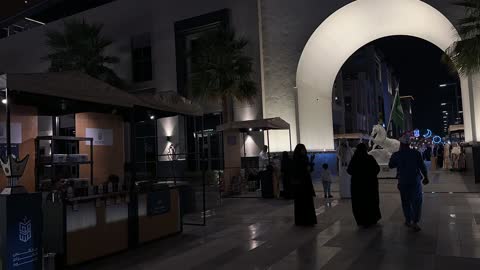 Wahaj Villaggio Exhibition Sharqia Saudi Arabia Night