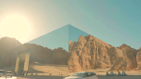 Maraya Concert Hall AlUla Desert Reflection Video Footage