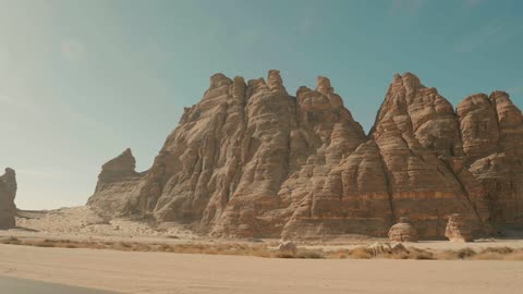 Al-Ula Saudi Arabia Desert Mountain Rock Formations