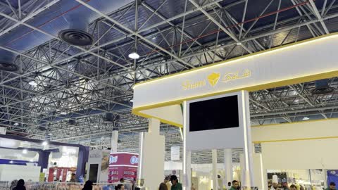 جناح شركة الشامي في معرض تجاري لمنتجات الأغذية