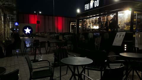 Food Truck Westfield Mall Dammam Night Outdoor Video