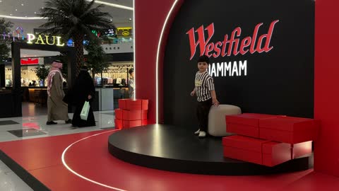 Boy at Westfield Dammam Shopping Mall Saudi Arabia