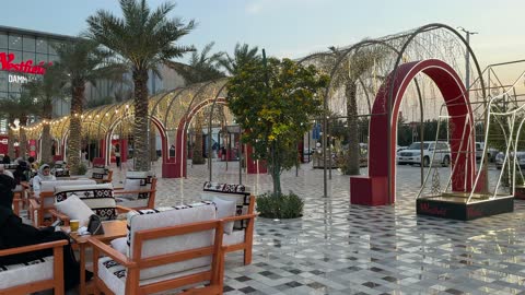 Westfield Dammam Saudi Arabia Outdoor Cafe Evening