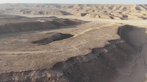 Desert Mountain Saudi Arabia Aerial Drone Footage