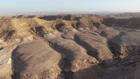 Desert Mountain Plateau Aerial Drone View
