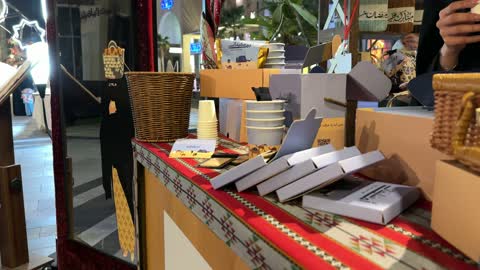 كشك القهوة السعودية في معرض وهج فيلاجيو الشرقية