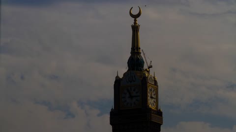 Makkah Royal Clock Tower Saudi Arabia Static Shot