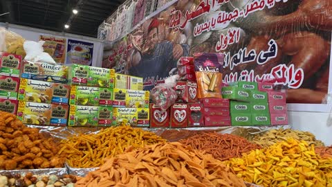 Traditional Snacks Displayed at Hala February Expo Dhahran