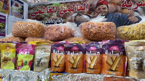 عرض الحلويات المصرية في معرض هلا فبراير الظهران