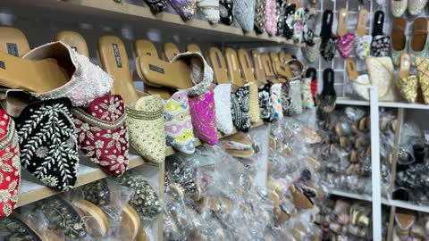 Traditional Embroidered Shoes Dhahran Expo Video