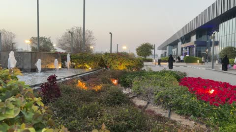 إكسبو الظهران السعودية نافورة وممشى الزوار