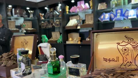 Oud and Perfume Display Dhahran Expo Saudi Arabia