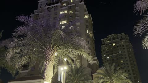 Emaar Nights Jeddah Illuminated Residential Buildings Night Video
