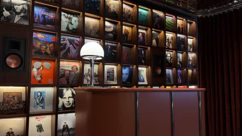 جدار أسطوانات الفينيل مجمع إكس الخبر