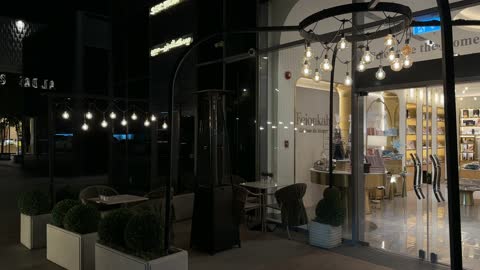 City Walk Al Khobar Night Retail Storefronts Video