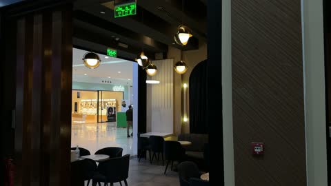 Modern Cafe Interior in Dhahran Mall Saudi Arabia
