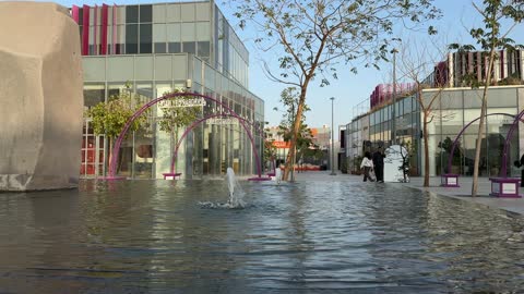 لقطات سيتي ووك الخبر ساحة المشاة والنافورة الحديثة