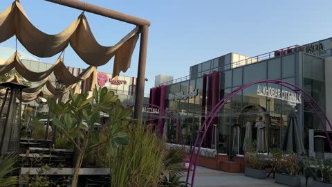 Alkhobar City Walk Restaurant Outdoor Seating Video