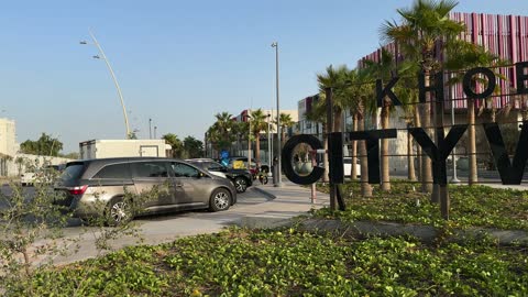 Khobar City Walk Entrance Street Scene Saudi Arabia