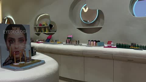 تصميم متجر مستحضرات تجميل عصري في الظهران مول بالسعودية