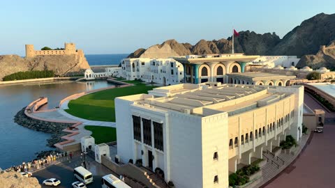 Al Alam Palace and Fort Al Jalali Muscat Oman Daylight