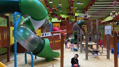 Children Playing in Dhahran Mall Indoor Playground