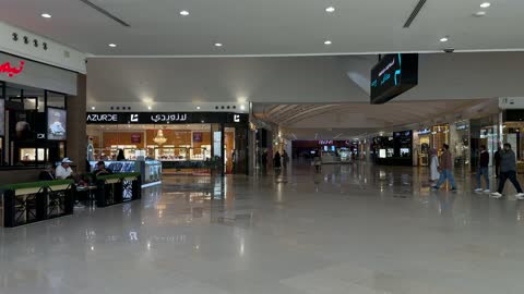 Dhahran Mall Saudi Arabia Indoor Shopping Footage