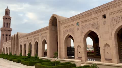 جامع السلطان قابوس الأكبر مسقط لقطة بانورامية