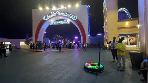 Riyadh Winter Wonderland Entrance Night Video