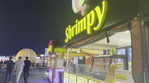 Shrimpy Food Stall at Global Village Dubai Night Market