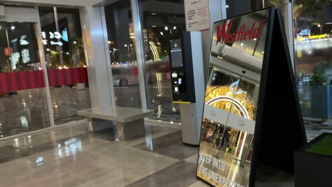 Westfield Dammam Mall Interior Signage Night Footage