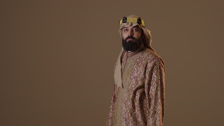 Saudi Man Founding Day Traditional Studio Portrait